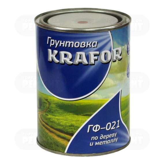 Грунт ГФ-021 Серый 0,8кг "Krafor"