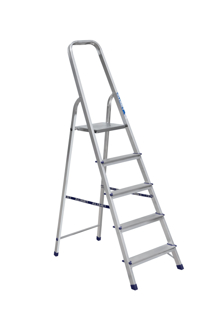 Стремянка Alumet 5-ти ступ. АМS7805 алюминиевая
