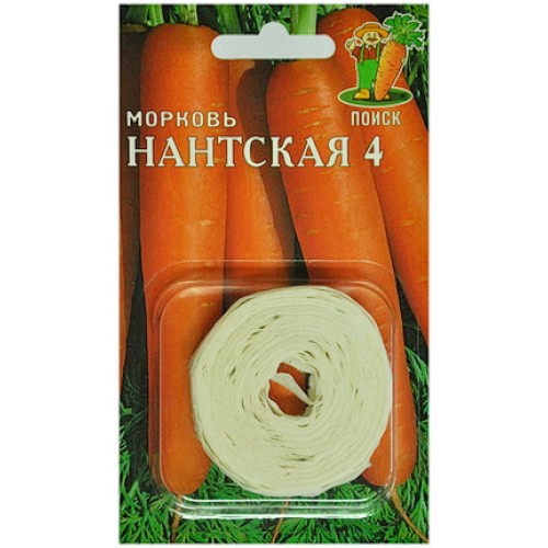 Морковь на ленте Нантская 4, 8м "Поиск"