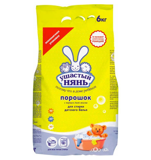 Порошок стир. Ушастый нянь 6,0кг