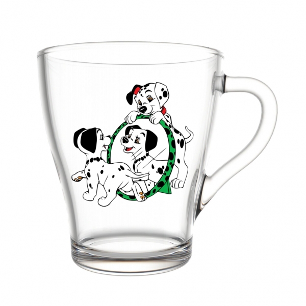 КРУЖКА 250мл Далматинцы, (стекло) 