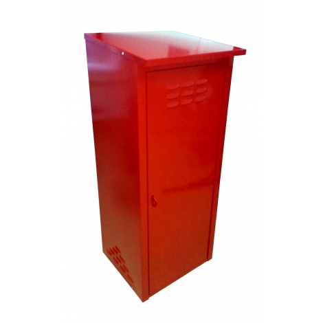 Шкаф для газового балона красный (400*490*1250)