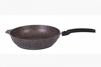 Сковорода 22см "КУКМАРА" кофейн мрамор