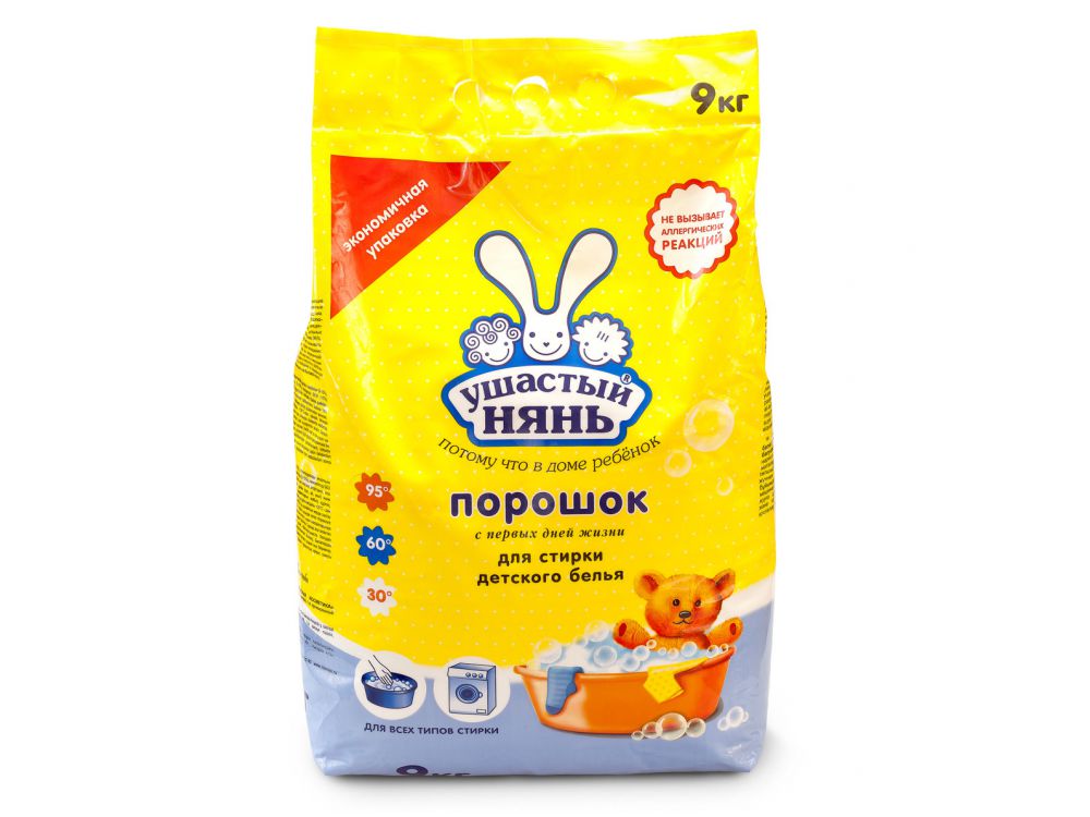Порошок стир. Ушастый нянь 9,0кг