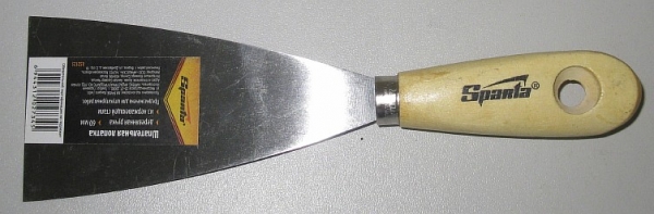Шпатель SPARTA нерж. с дерев. руч. 60мм