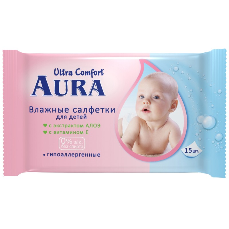 Салфетки влажн. Aura 60шт/уп