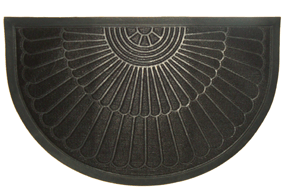 Коврик овальный черный (50*80см) KV-11442