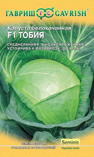 Капуста белокоч. Тобия F1, для квашения (Голландия) 10шт