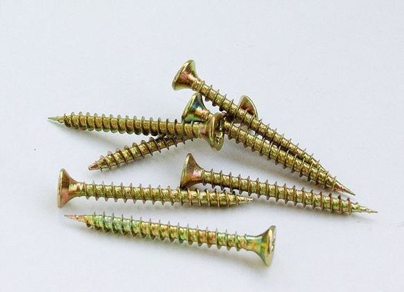 Саморез острый потай PZ, желтопас. 5*60мм