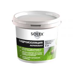 Гидроизоляция акрил. SOLEX 3кг (ведро)