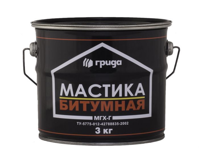 Мастика битумная МГХ-Г 4кг "Крафор"
