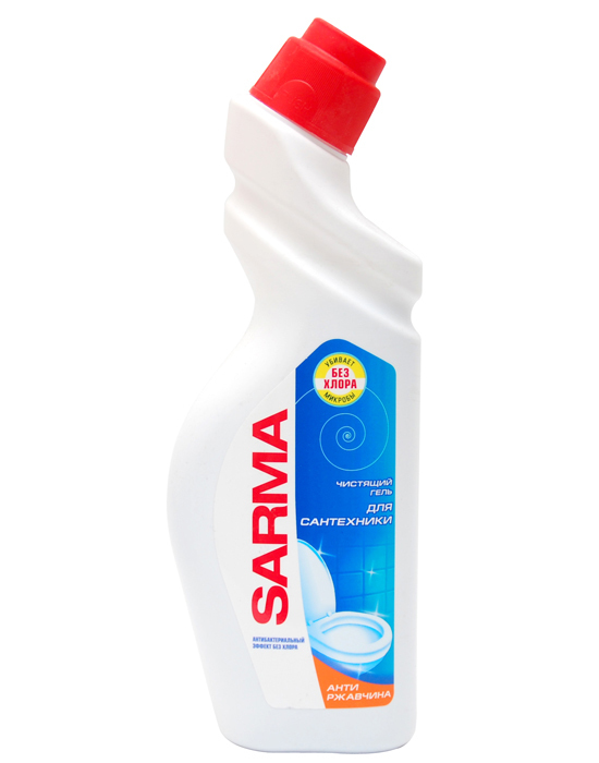 Чистящий гель Сарма антиржавчина для сантехники 750мл