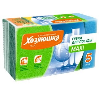 Губка для посуды пятерочка-maxi 