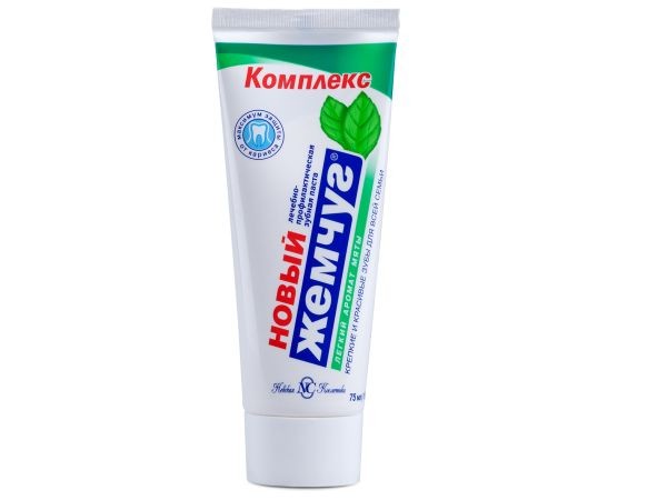 Зубная паста "Новый жемчуг" ледяная мята+отбелив., 100мл