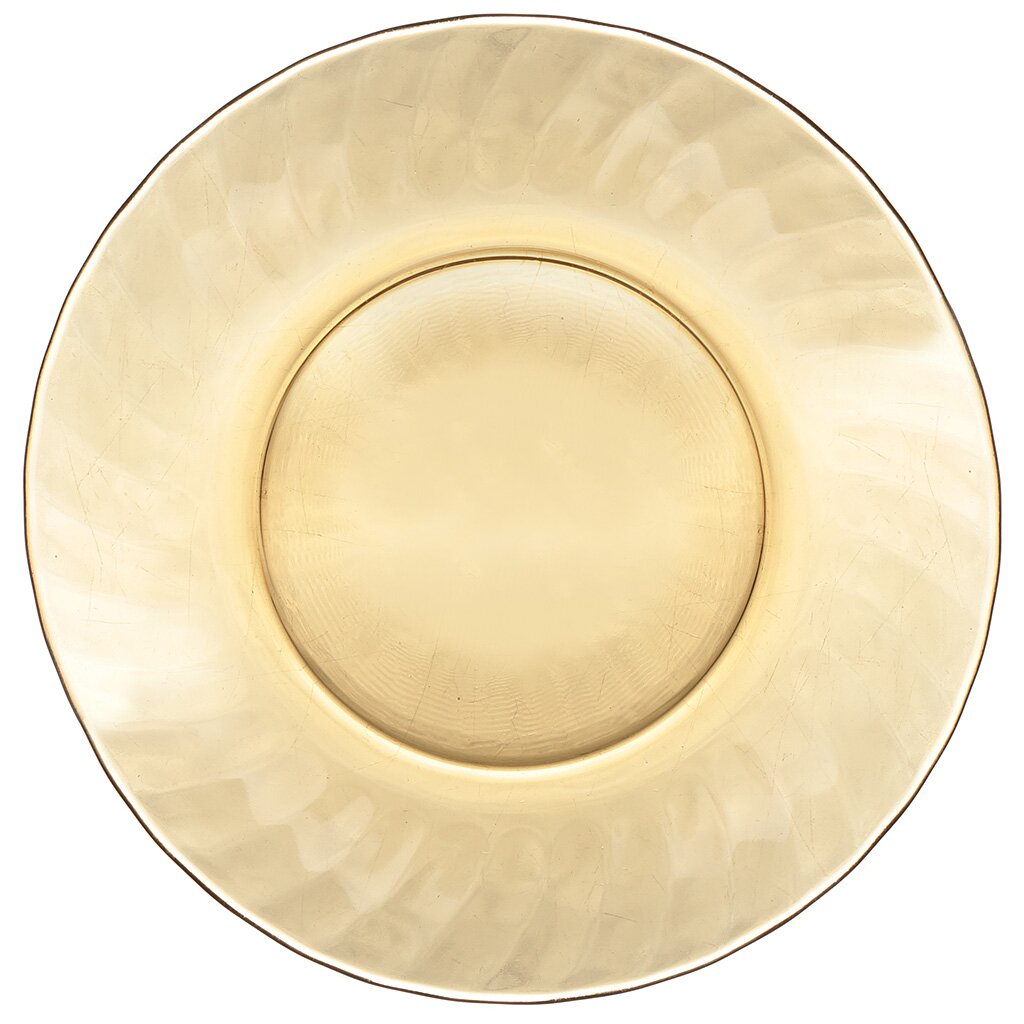 Тарелка обеденная 20,5см Elica, 62102, дымчатая, стекло