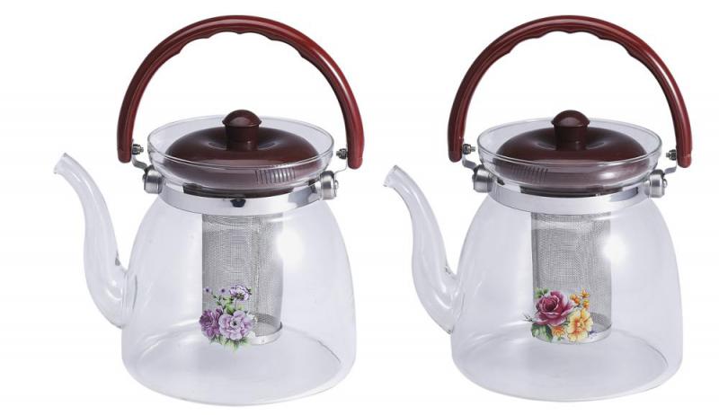 Чайник 1,6л стекло, жаропрочный