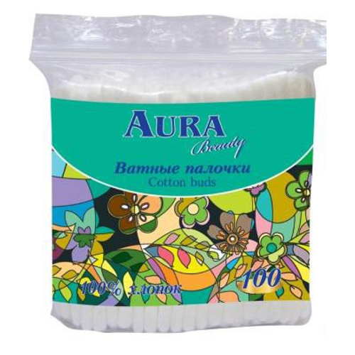 Ватные палочки Aura 200шт п/э