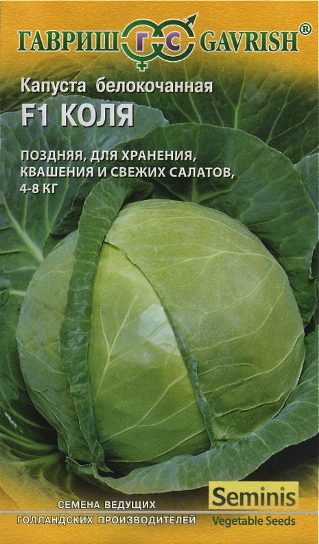 Капуста белокоч. Коля, для квашения, (Голландия), 10шт