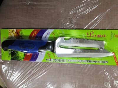 Нож-шиновка с пласт.ручкой 11*4см