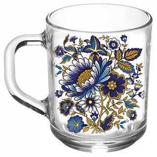 КРУЖКА 200мл Милори (335-Д) ГХ, (стекло) 