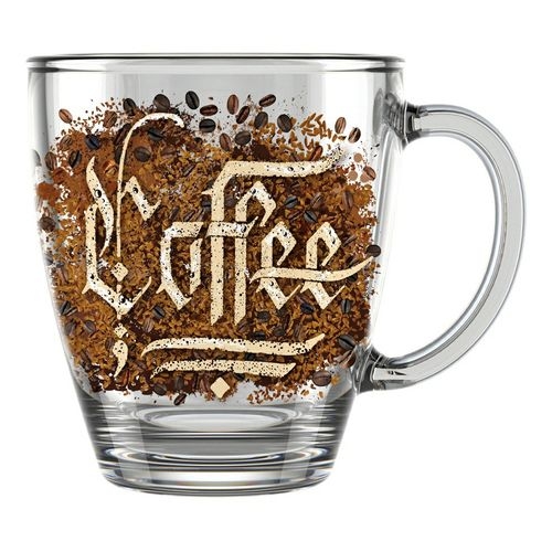 Кружка 350мл стекло, Кофеджио